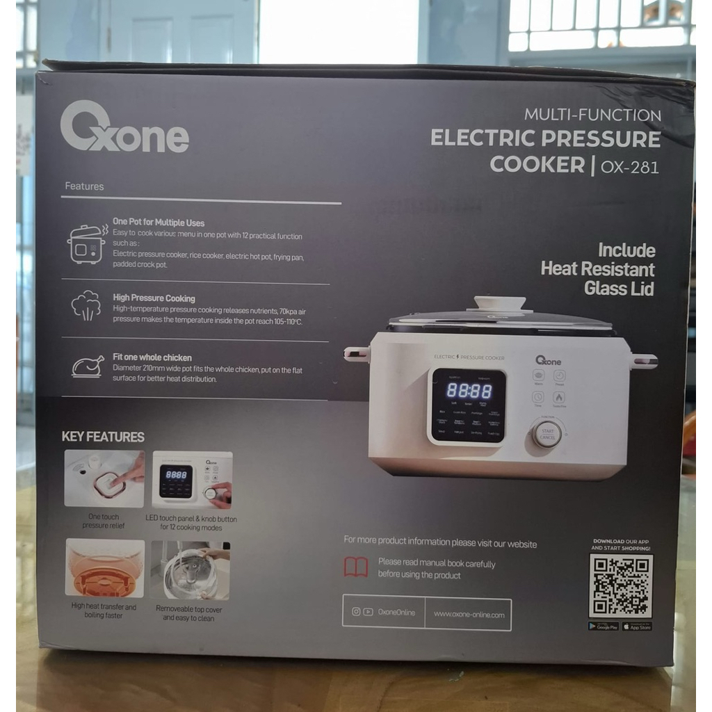 Electric Pressure Cooker OX-281 Master Oxone electric pressure cooker mpasi