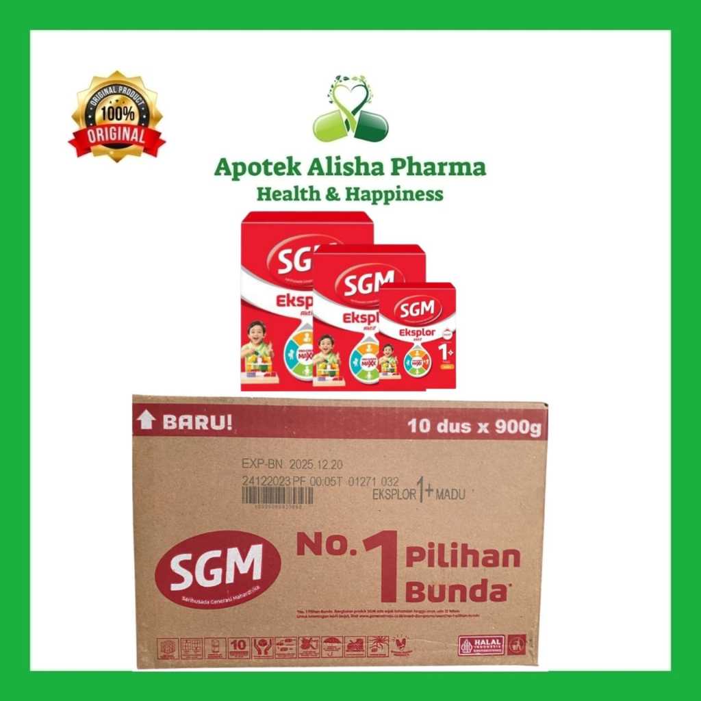 

SGM Eksplor 1+ Box 900gr Rasa Vanila dan Madu