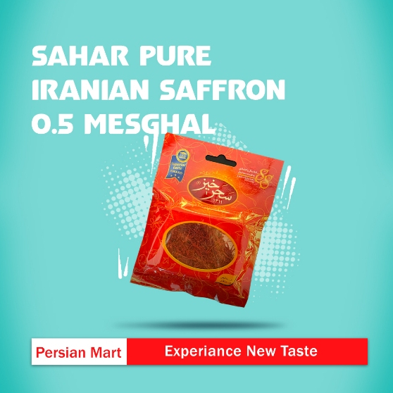 

Sahar Pure Iranian Saffron 0.5 Mesghal – Premium Quality Pure Saffron from Iran