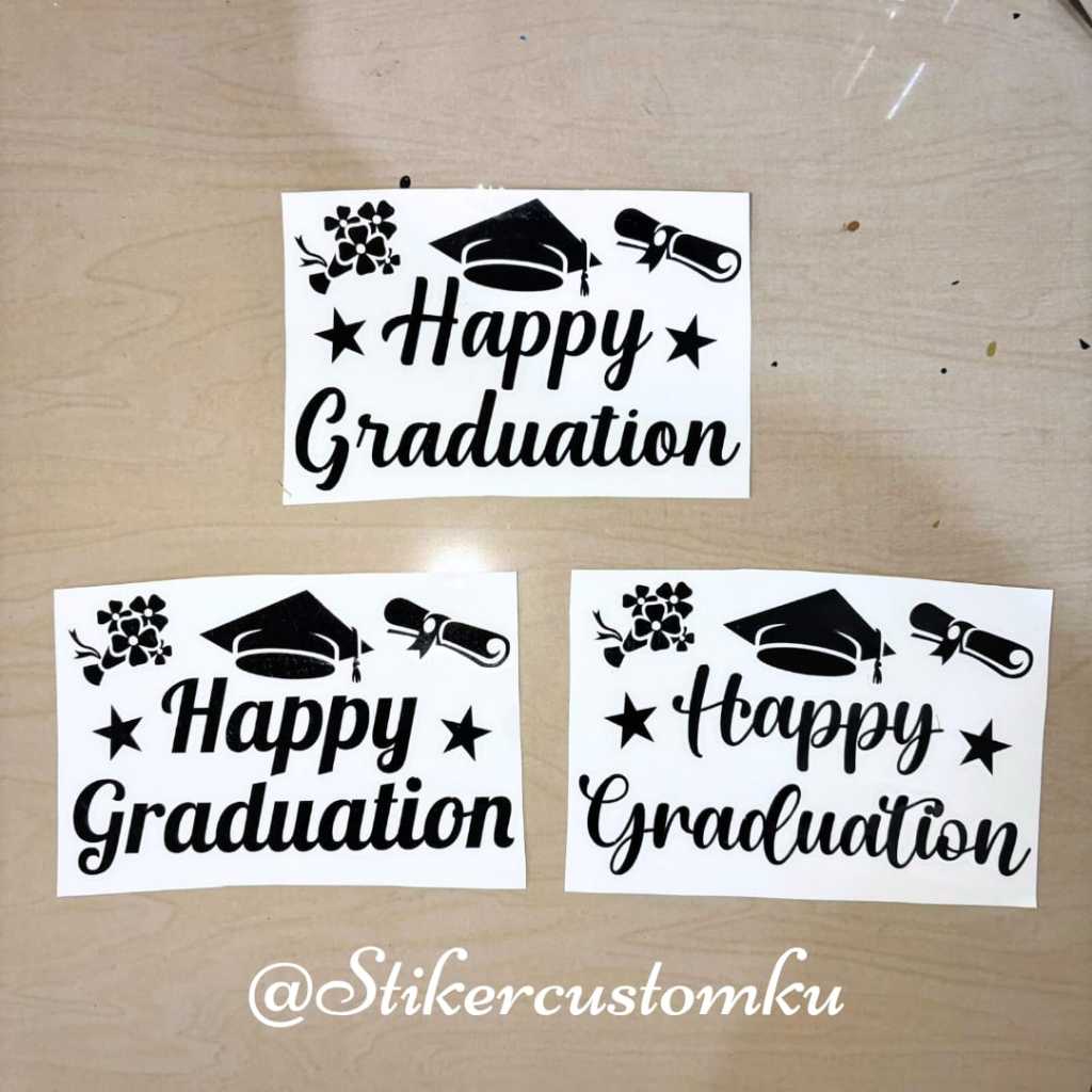 

Stiker Cutting Happy Graduation / Sticker Balon PVC / Stiker Akrilik Happy Graduation / Stiker Balon PVC Happy Graduation / Sticker Cutting Oracal Balon PVC Happy Graduation