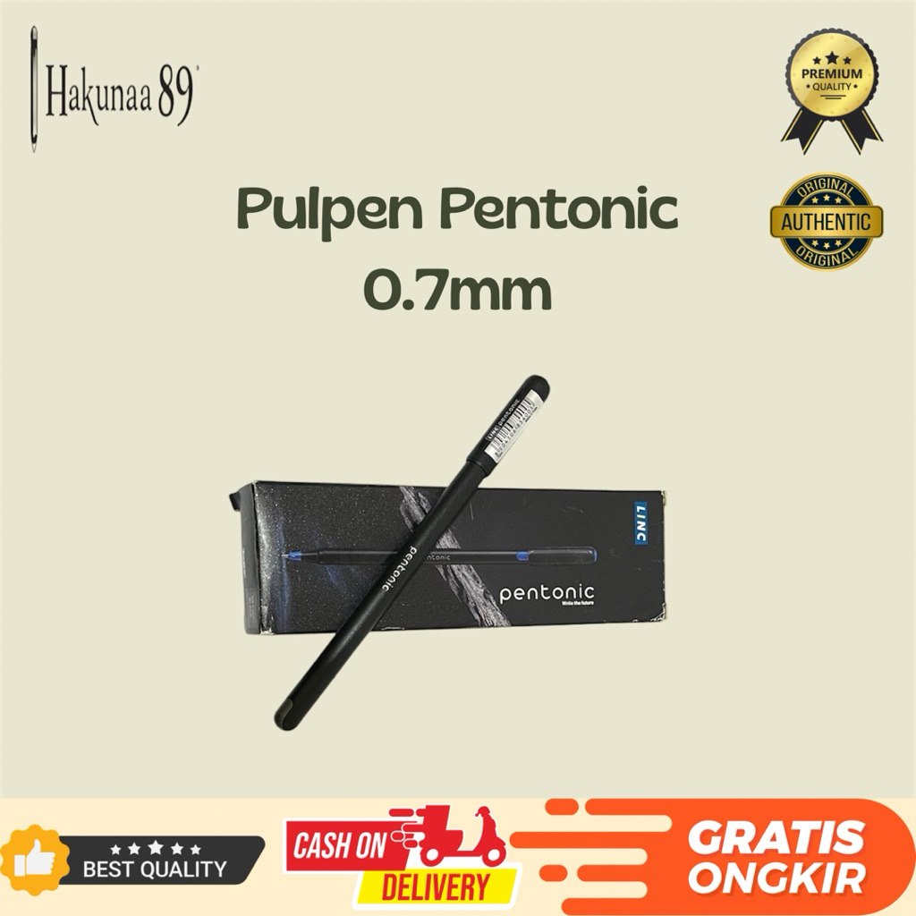

PENTONIC Pulpen Gel Pen 0.7mm Hitam | Tinta Halus & Lancar untuk Sekolah dan Kantor