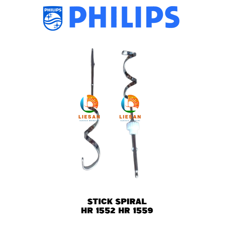 Stick Mixer Philips Hand Mixer Spiral PHILIPS HR 1552 HR 1559 Stik Ulir