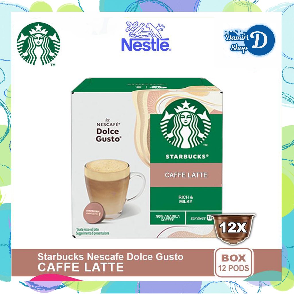 

Starbucks Caffe Latte By Nescafe Dolce Gusto Coffee Capsule Original Kopi Susu Kapsul