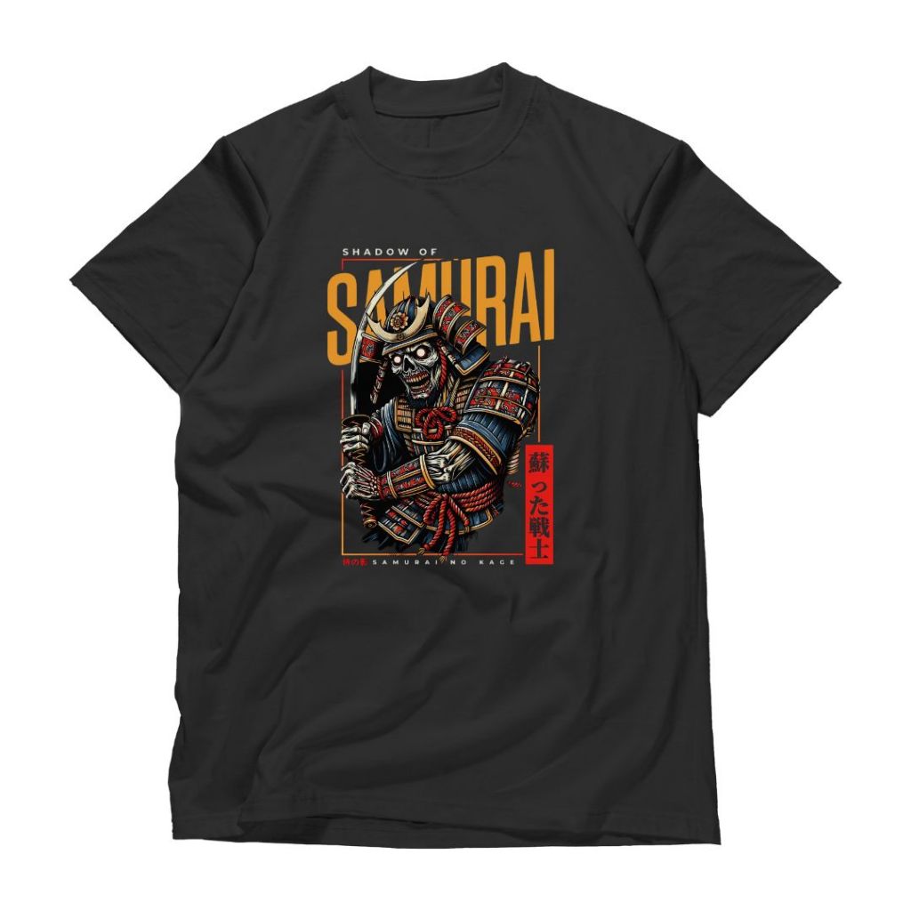 Baju Kaos Samurai Keren Pria - Kaos Distro Murah Bahan Polyester Adem