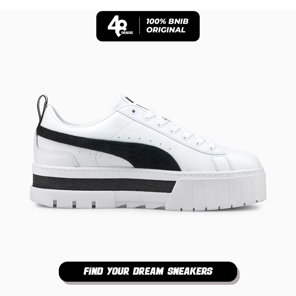 Sepatu Wanita Puma Mayze 'White Black' (381983-01) Original