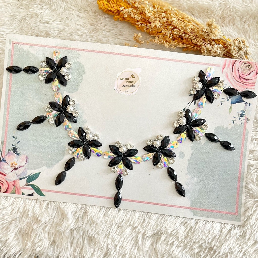 Payet Rangkai KN25/Payet Leher/Payet Mewah/Bisa Custom Warna