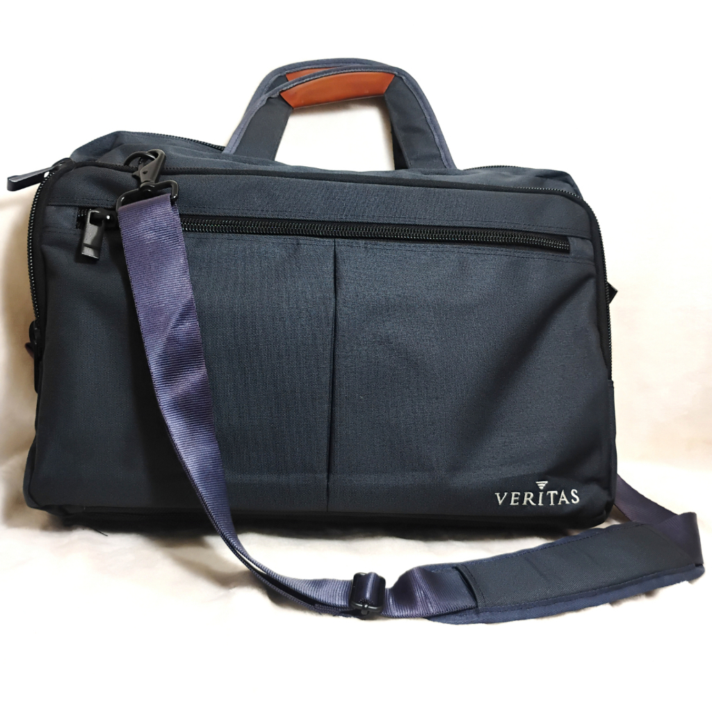 [PRELOVED] Tas Kerja bisa Laptop Sling bag Slempang Pria laki Navy Original Brand Veritas