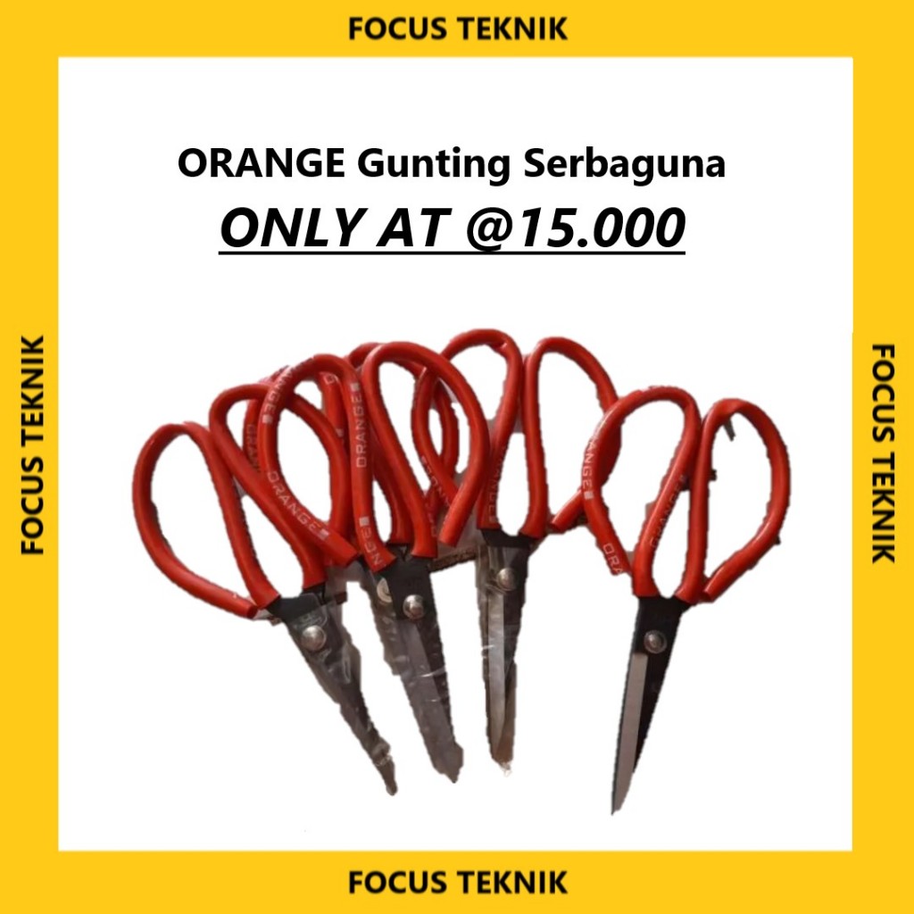 

ORANGE Gunting Serbaguna – Tajam, Tangguh, dan Nyaman Digunakan!
