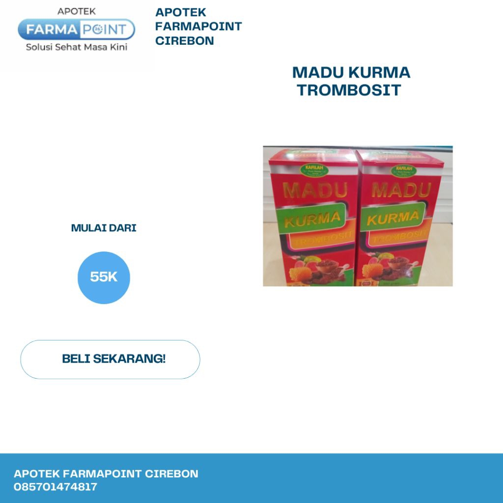 

madu kurma trombosit