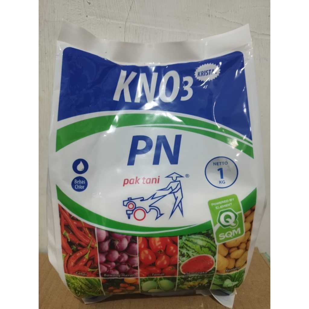 

KNO3 PUTIH KRISTAL 1 KG PN PAK TANI