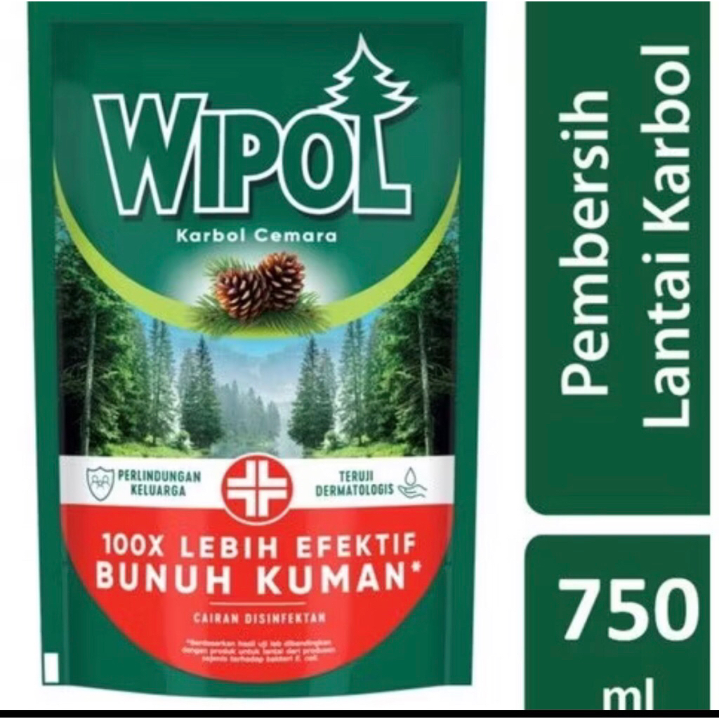 Wipol 750ml dan 1500ml karbol cemara lavender lemon
