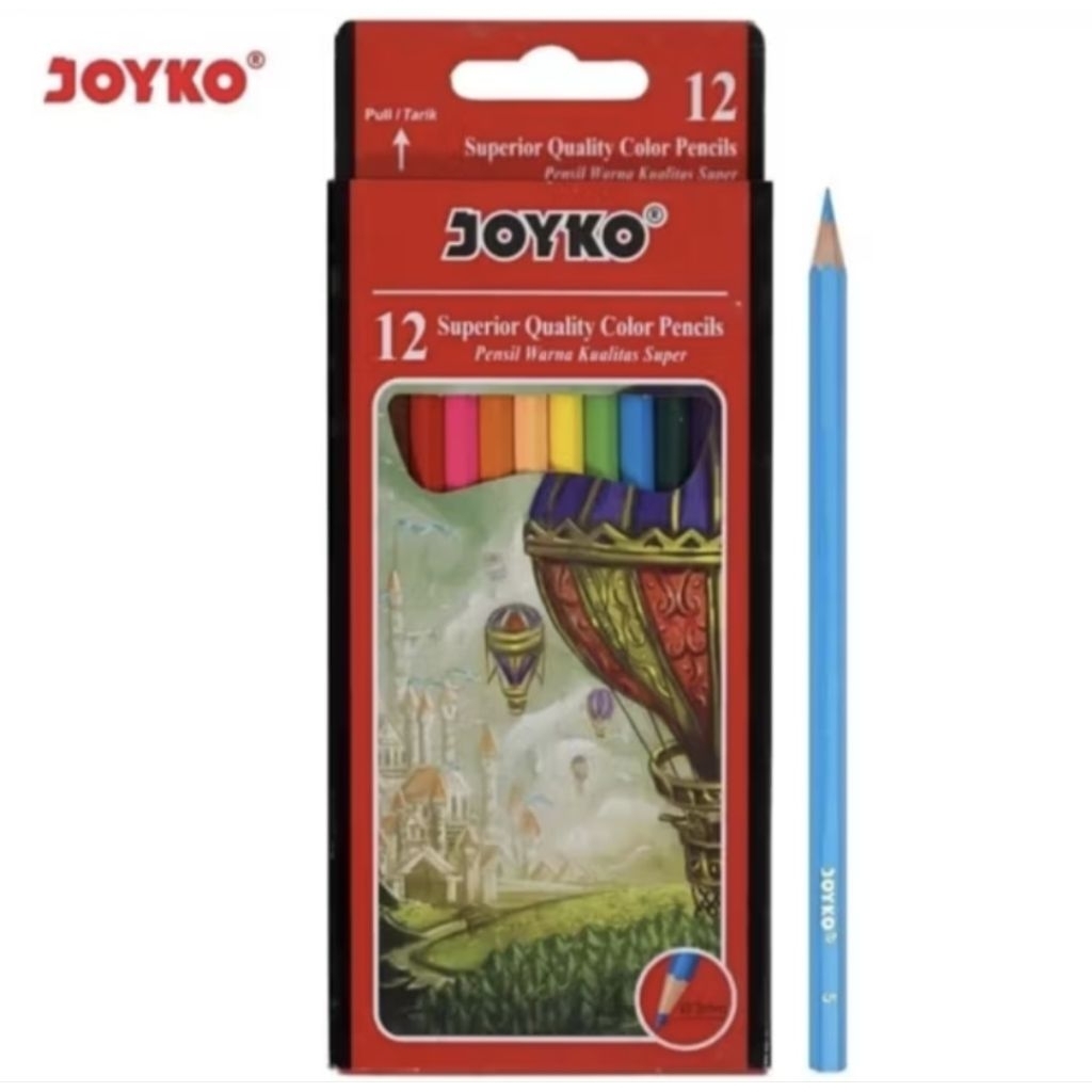 

Pensil warna/pensil gambar Joyko Cp-100 12 warna