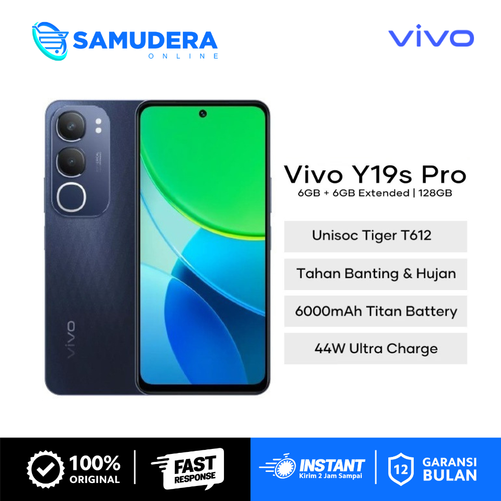Vivo Y19s Pro [4/64GB] [4/128GB] [6/128GB] - 6000 mAh Battery 50MP Camera Garansi Resmi