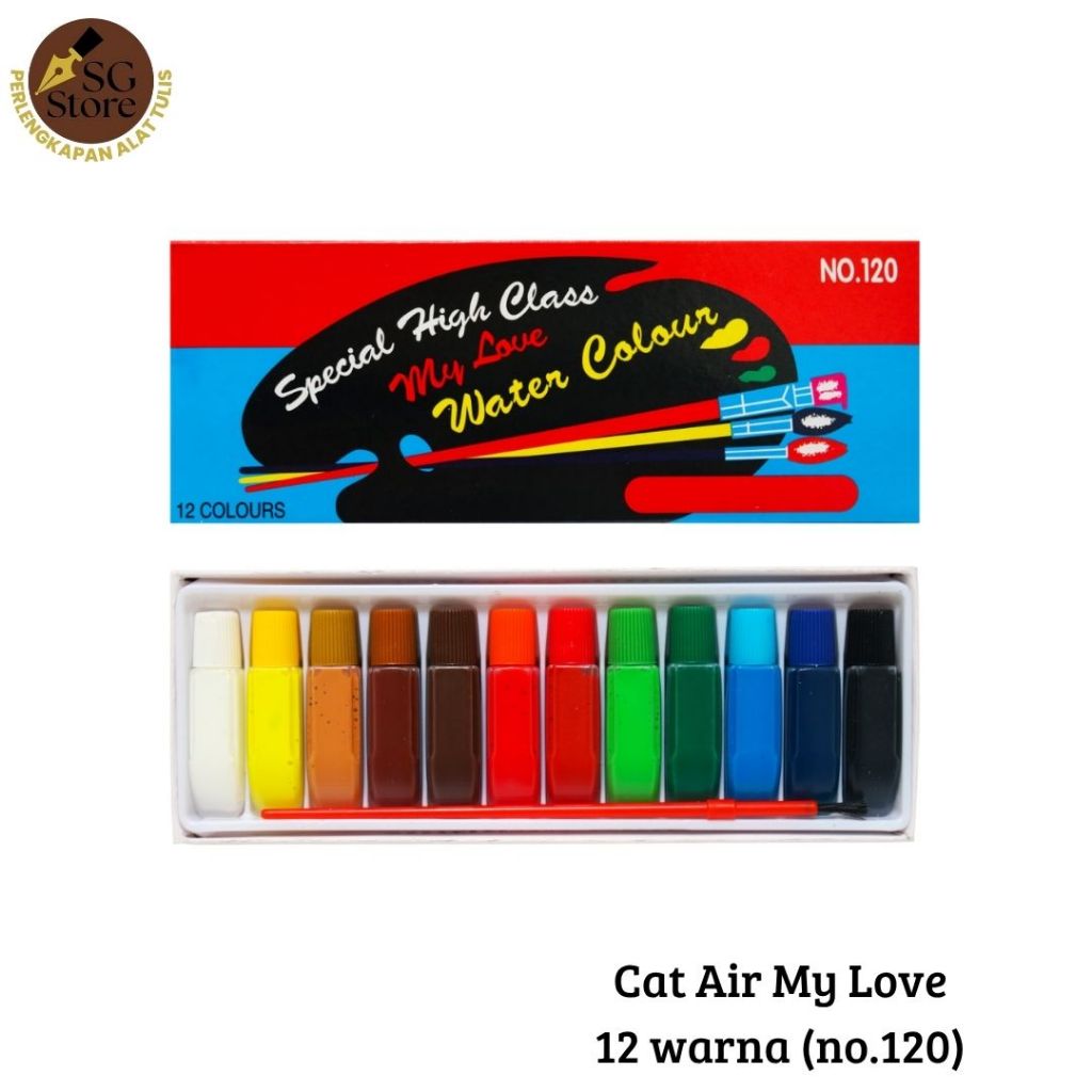 

VIS-1 - Cat Air My Love Watercolors 12 Warna / Water Colors Guitar no.120