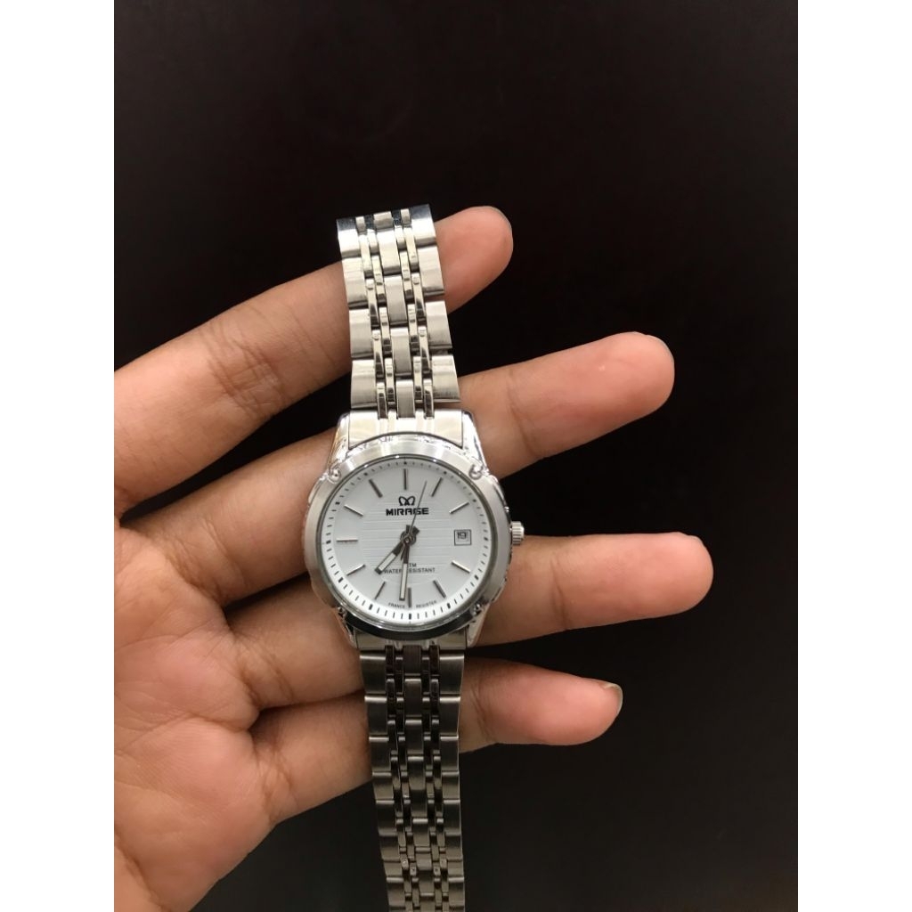 JAM TANGAN MIRAGE CEWEK STAINLESS STEEL