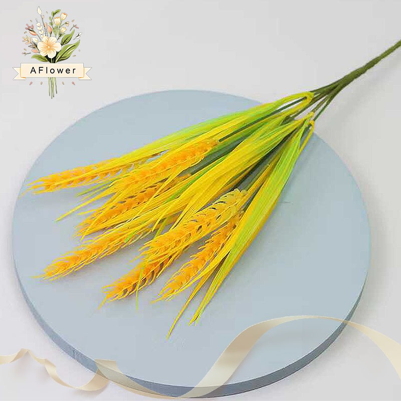 Bunga Plastik Padi Gandum Bunga Hias Daun Plastik Padi Palsu Artificial Dekorasi Rumah