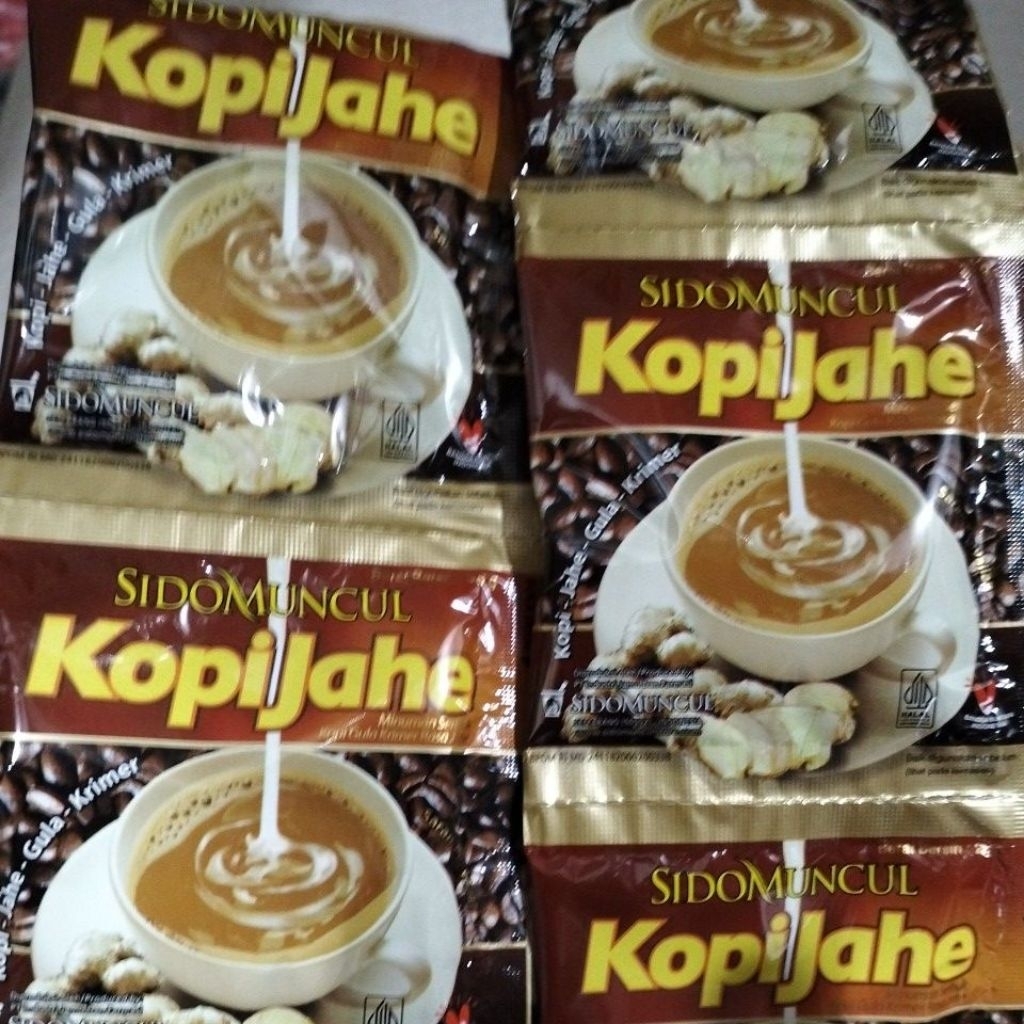 

Kopi jahe bubuk sidomuncul rentang isi 10 saset
