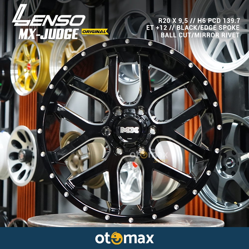 Velg Mobil Lenso MX-Judge Ring 20 Black/Edge Spoke Ball Cut