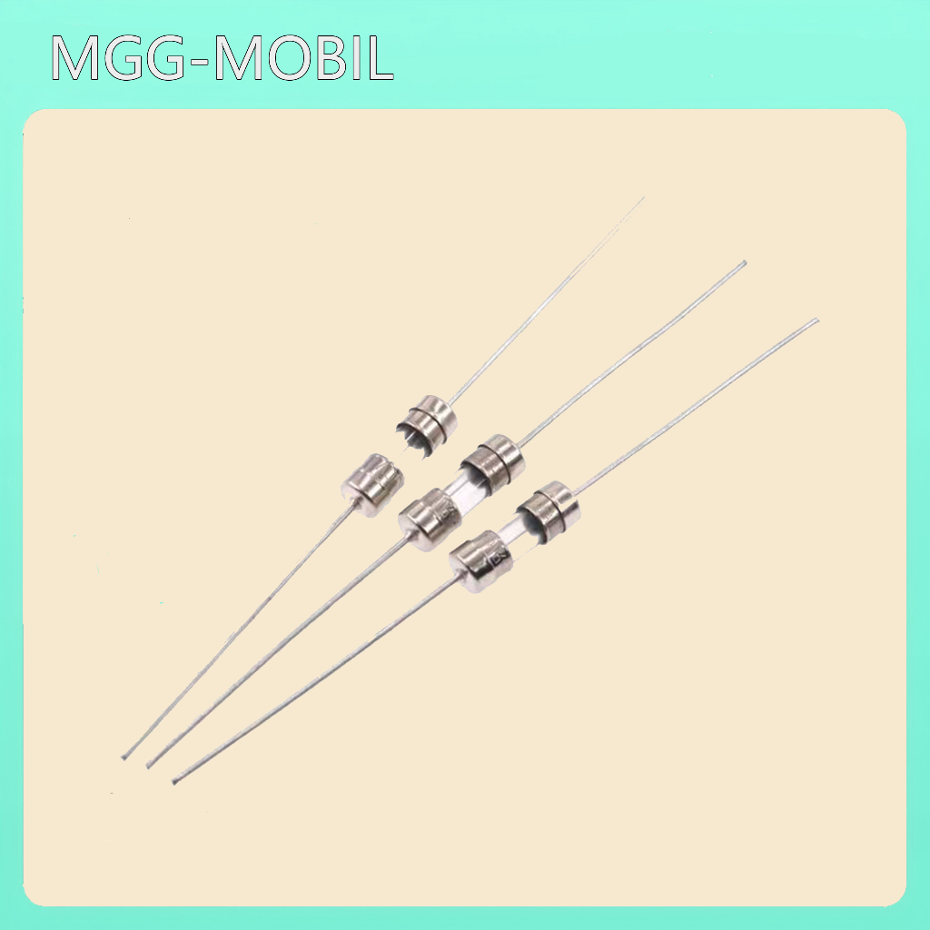 10pcs Fuse Kaca kecil kaki 250V 3.6x10mm Glass Sekring Ampere