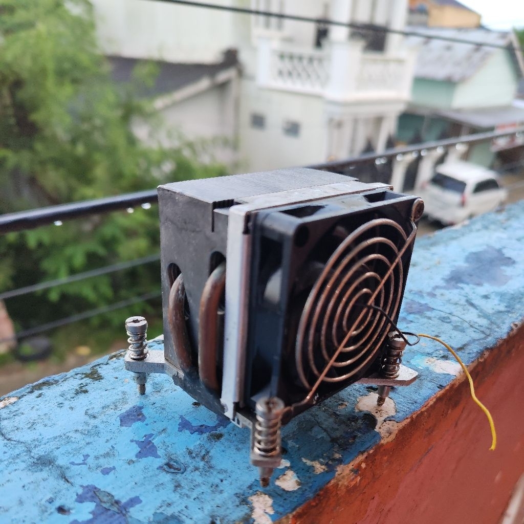 heatsink fan cooler prosesor cpu pendingin cpu tembaga asli tebal cocok buat kulkas mini atau AC min