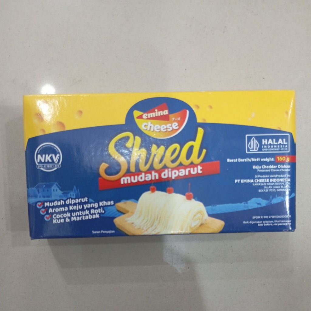 

Emina Cheese Shred Cheedar 160g