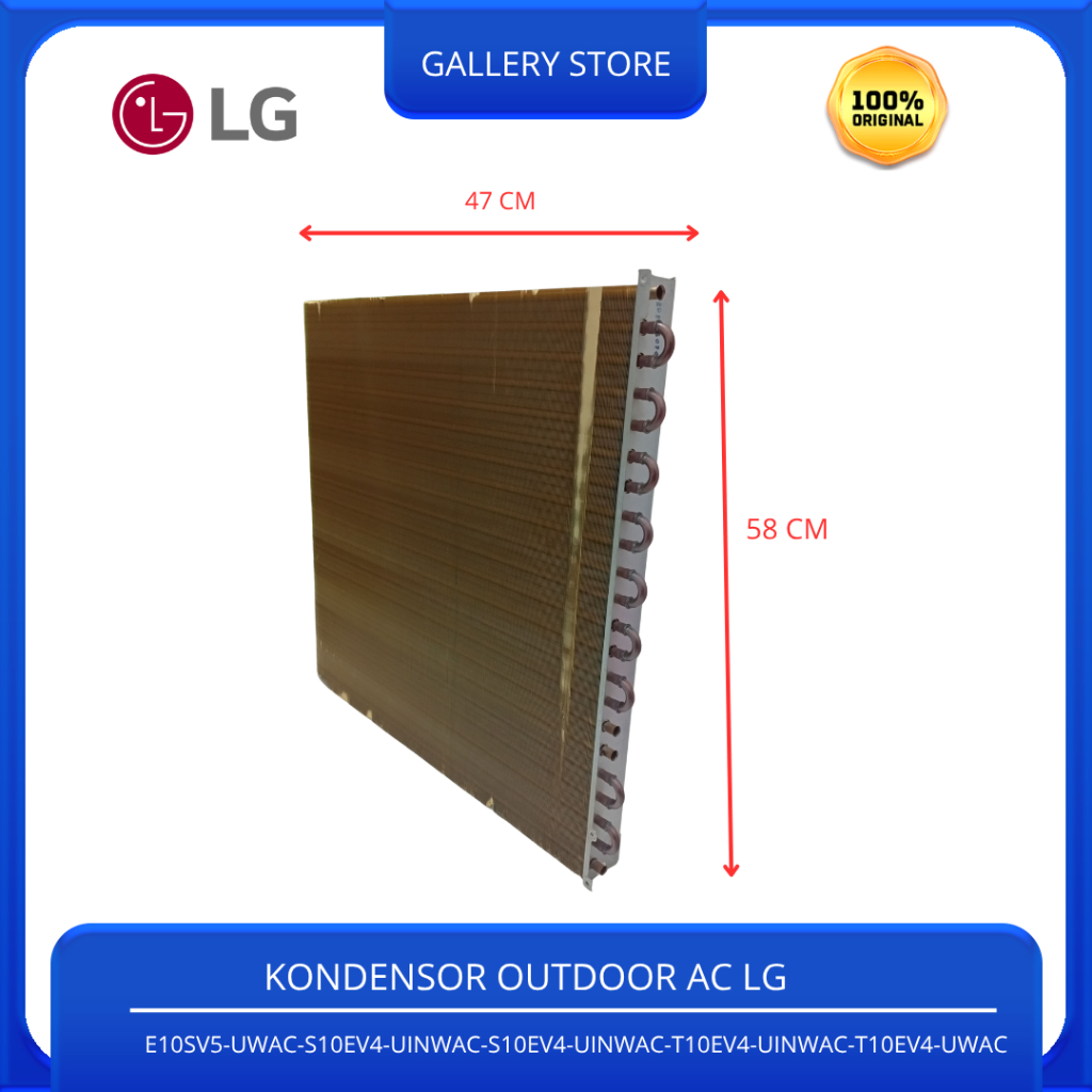 Kondensor Ac LG Outdoor 1 PK E10SV5-S10EV4-UINWAC-T10EV4-UINWAC-T10EV4-UWAC-UWAC-S10EV4-UINWAC