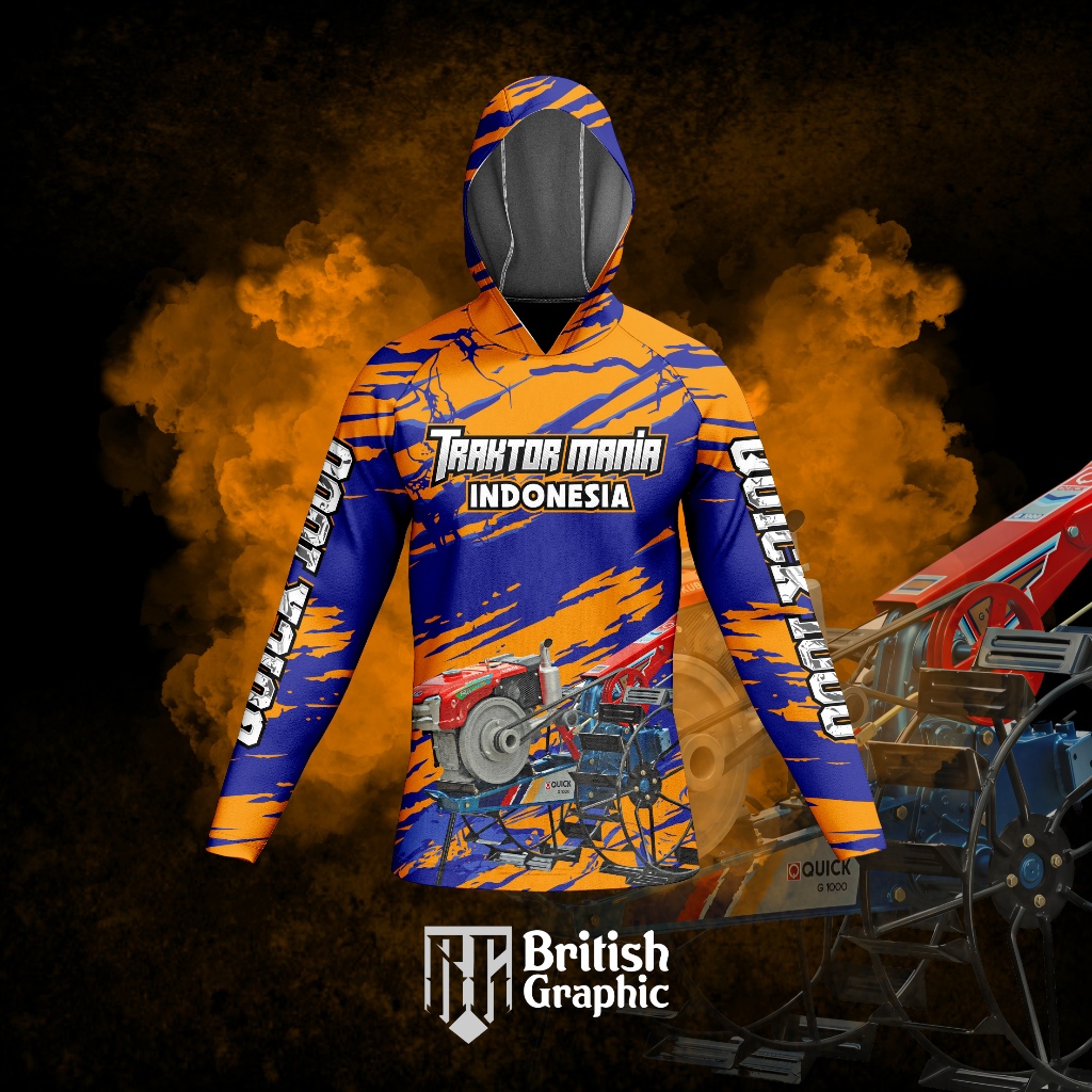 Jersey Traktor Mania • Jersey Traktor • Kaos Petani Driver Traktor Basahan • Pakaian Petani