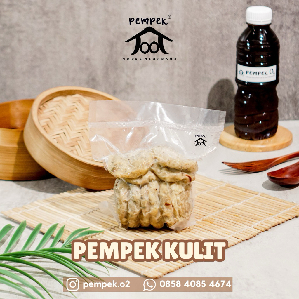 

Pempek Kulit Frozen 10 pcs + Cuko 100ml, Khas Palembang, Vacuum Frozen