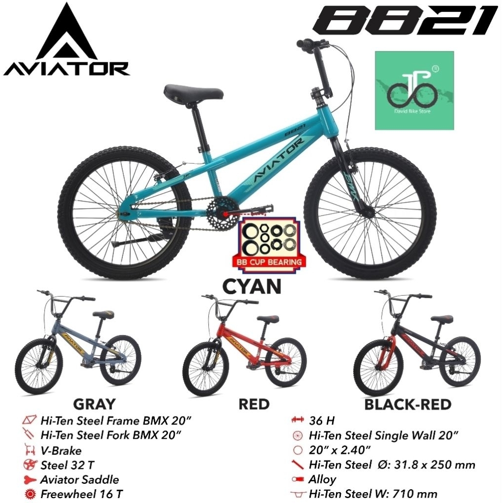 Sepeda BMX 20" Aviator 8821 NEW (AT 8821)