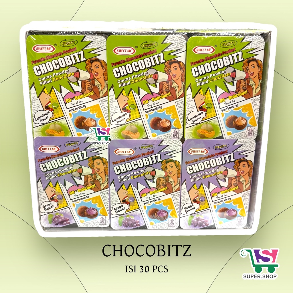 

Sweet Me Chocobitz Cocoa Powder Filled Chocolate (isi 30 pcs)