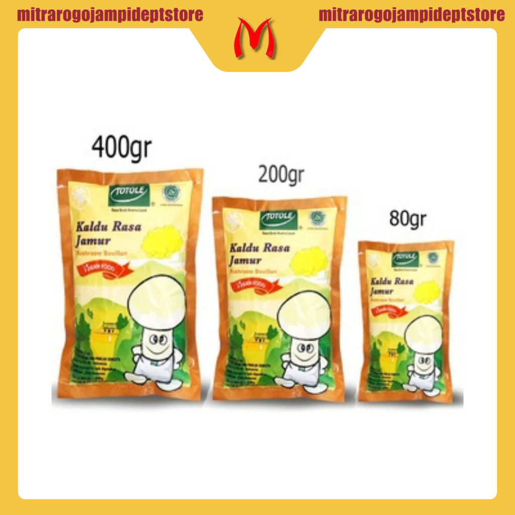

Totole Kaldu Jamur Perisa 80g, 200g, 400g Jamur Mushroom Powder Vegan Food Penyedap Makanan