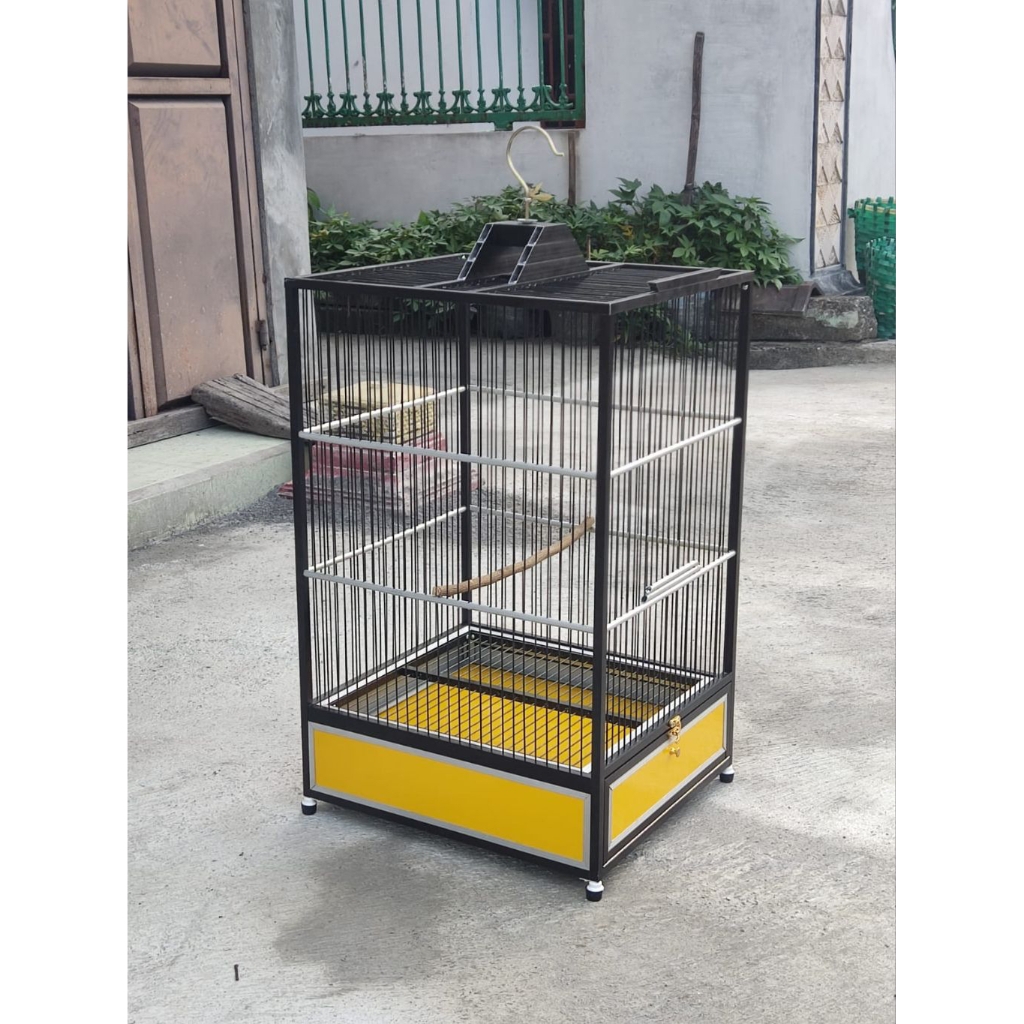 kandang burung alumunium ruji fiber