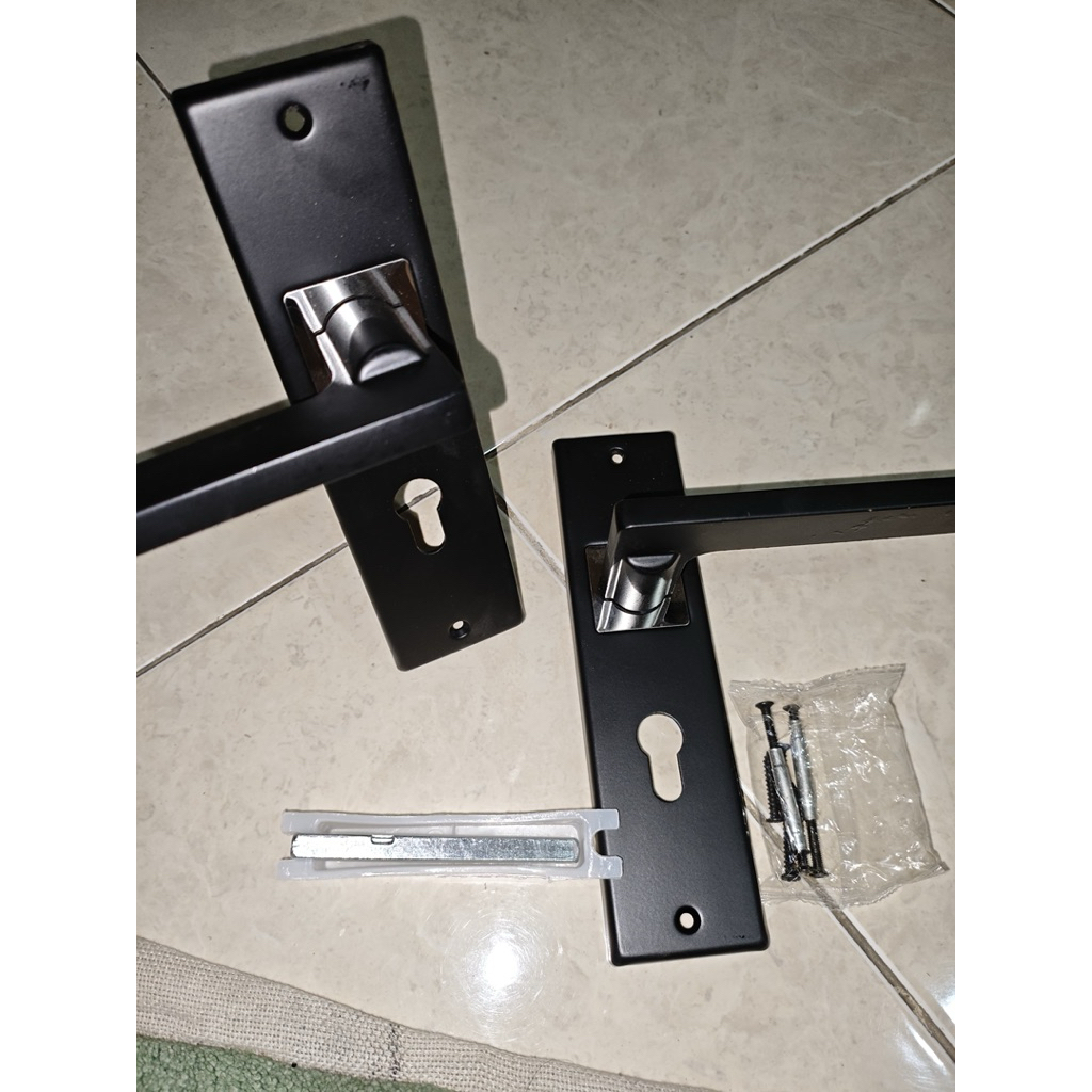 Sinarterang3 Handle Kunci Pintu Vpr Pro Tanggung 20Cm Tebal 2Mm Gagang Kunci Pintu Satu Set Vpr Pro