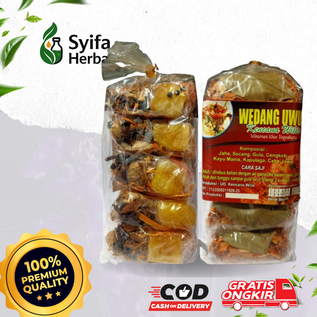

Wedang Uwuh Komplit Gula Batu Jahe Kapulaga Cengkeh Secang Asli Khas Jogja Solo - Syifa Herbal