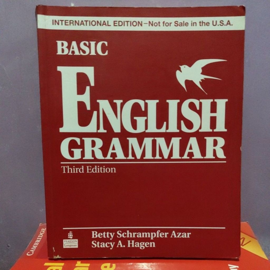 BASIC ENGLISH GRAMMAR Third Edition By Betty Schrampfer Azar • Stacy A. Hagen • Original Preloved