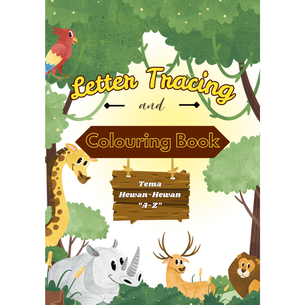 

COLOURING BOOK/BUKU MEWARNAI dan BELAJAR MENULIS SEDERHANA Tema Hewan dari A-Z by JoyPrinting