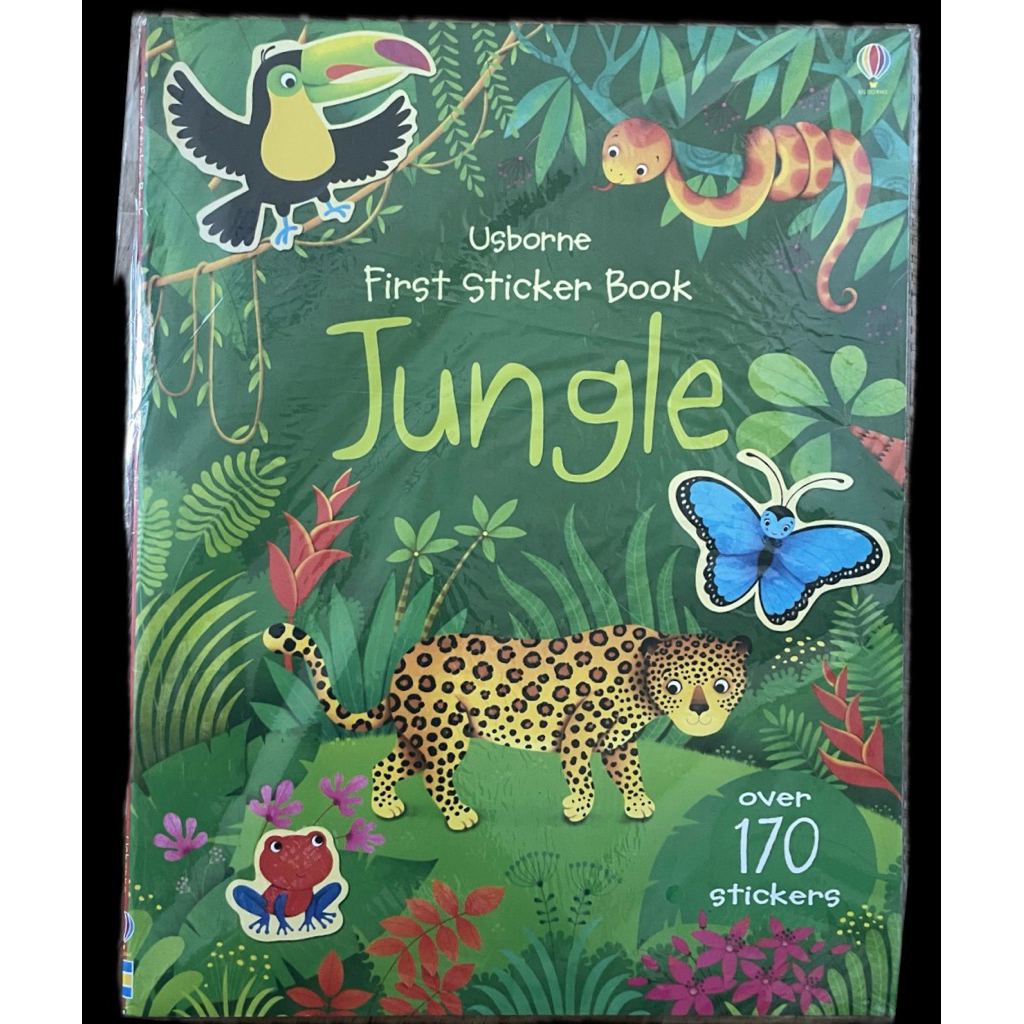 Usborne first sticker book JUNGLE buku stiker anak