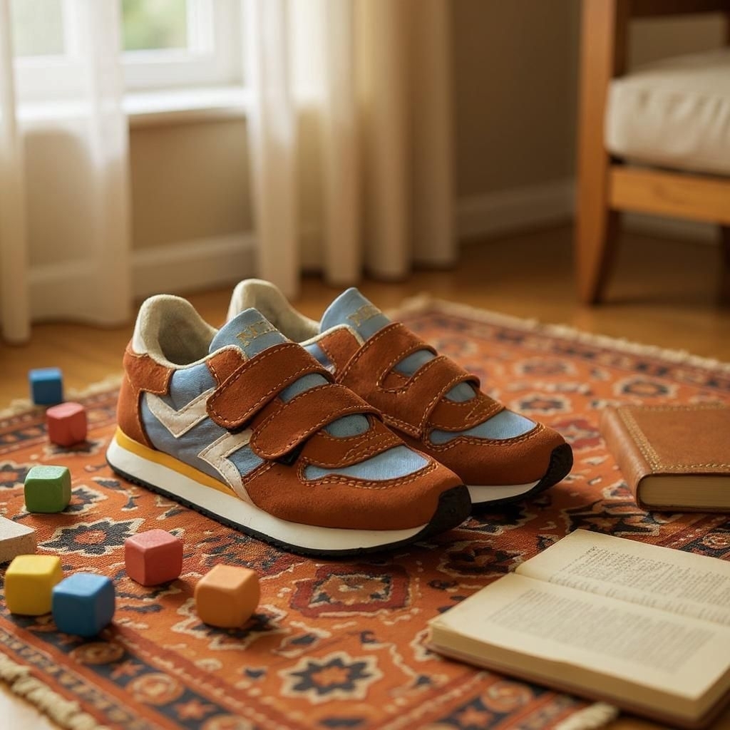 sepatu anak merek neisse bahan kulit suide