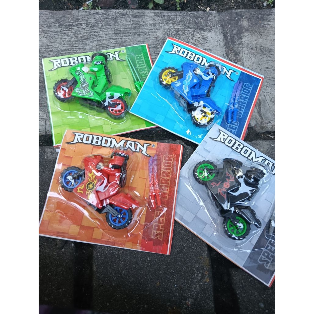 Mainan Robot Rakit Super Ninja Motor Motif Terbaru Lgo Fk Roboman Grosir