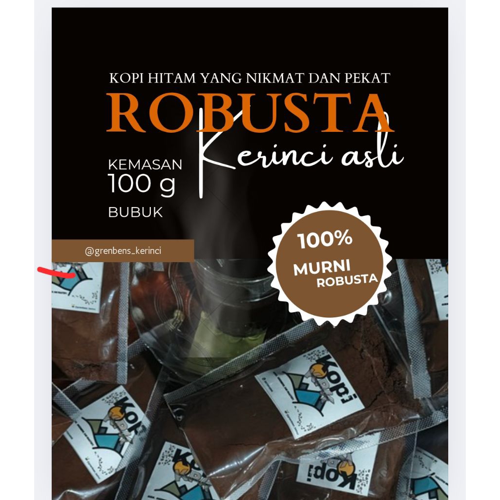 

bubuk kopi robusta / bubuk kopi 100℅ robusta kerinci