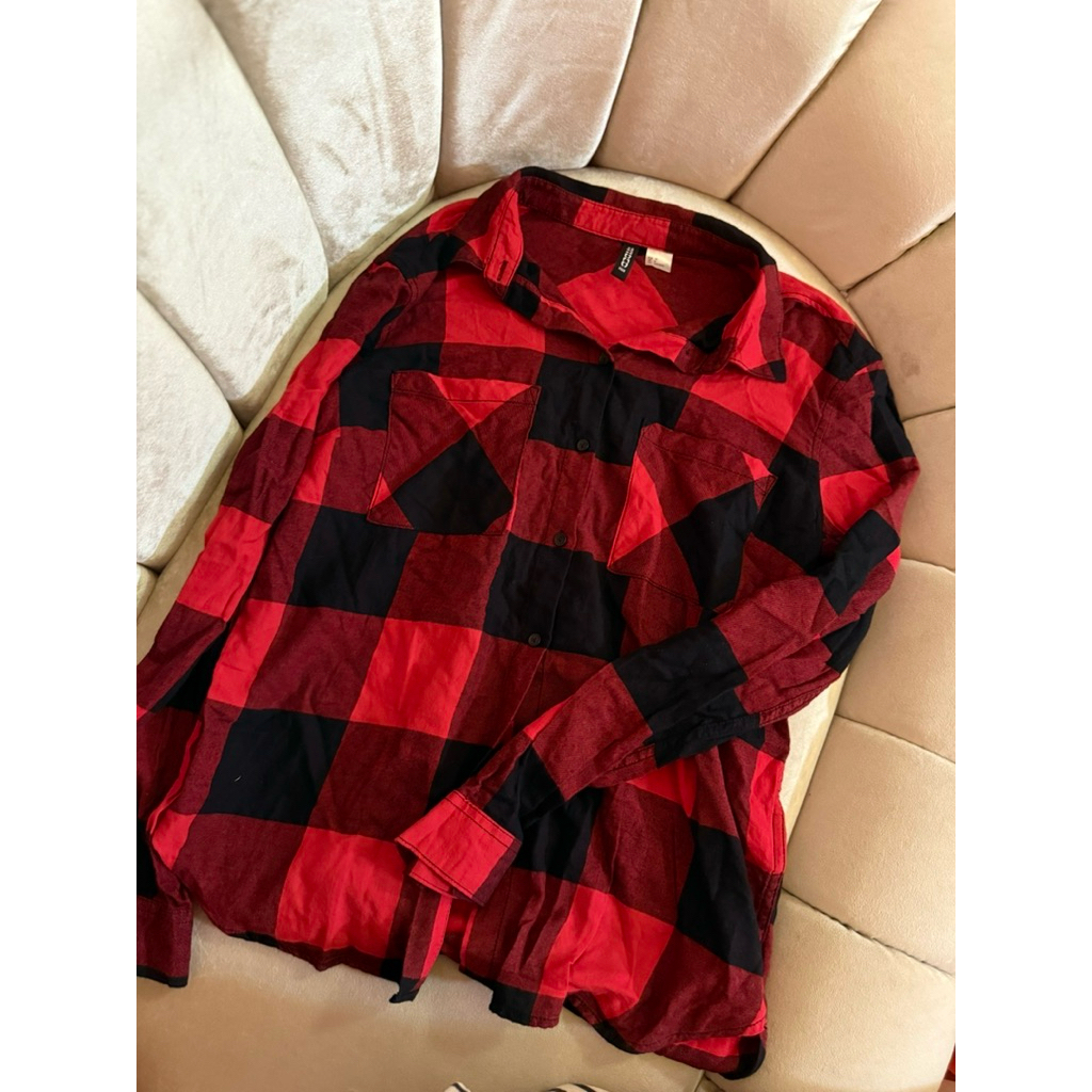 kemeja hnm kotak kotak