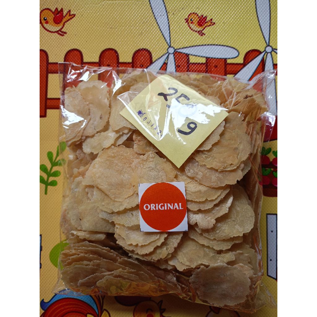 

emping mentah pecahan 250g