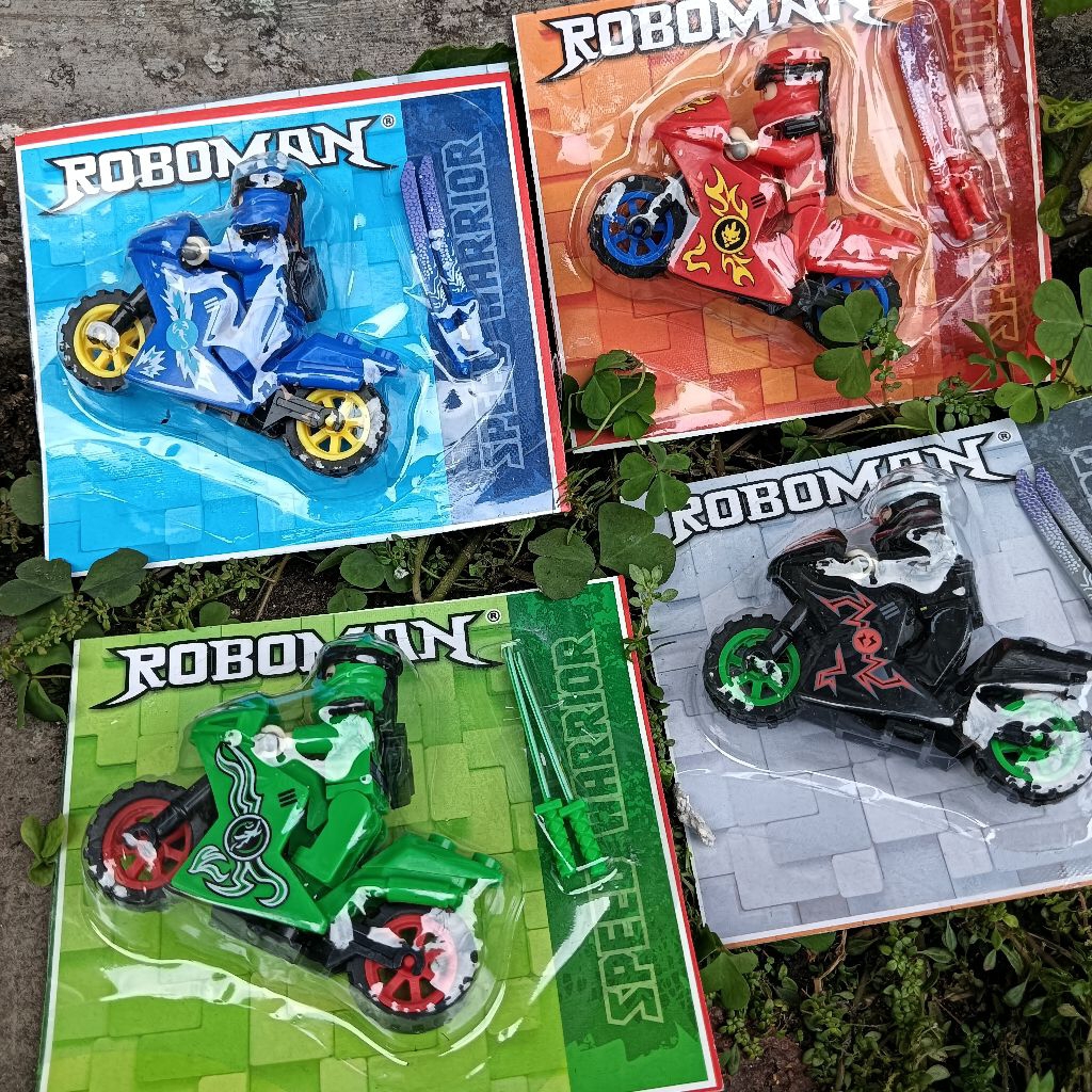1 set Mainan Robot Rakit Ninja Motor New Roboman Lgo Fk Terbaru Grosir