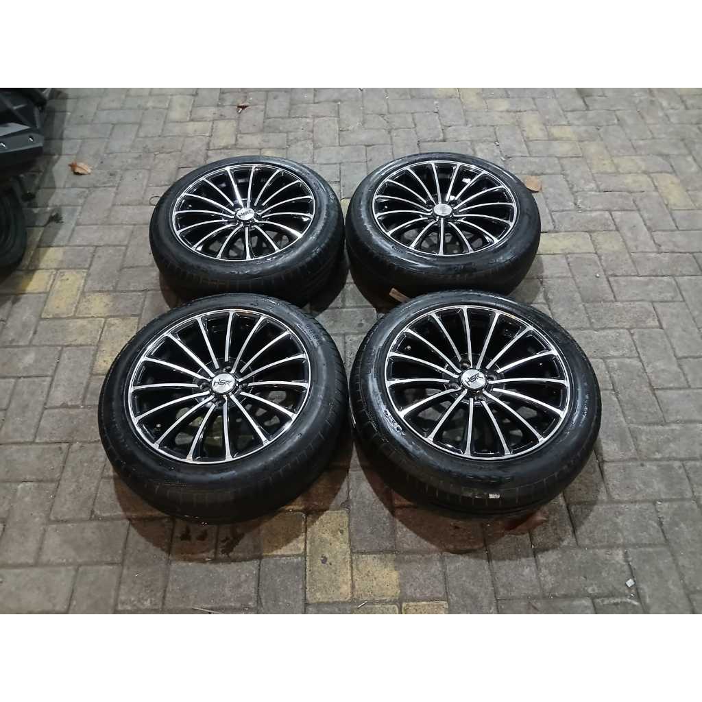 VELG MOBIL RACING CHILE RING 16 LEBAR 7 LUBNG BAUT PCD 4x100 + BAN ACCELERA 195 50 R16 PELEK