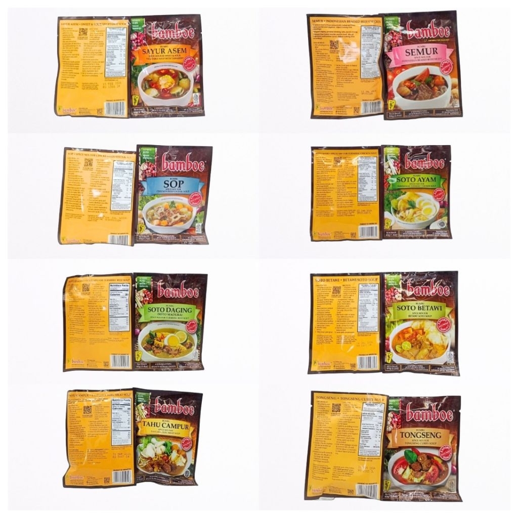 ✨️BAMBOE bambu dapur instan spices - bumbu masak Sayur Asem | Sop | Soto Ayam | Soto Daging | Soto B