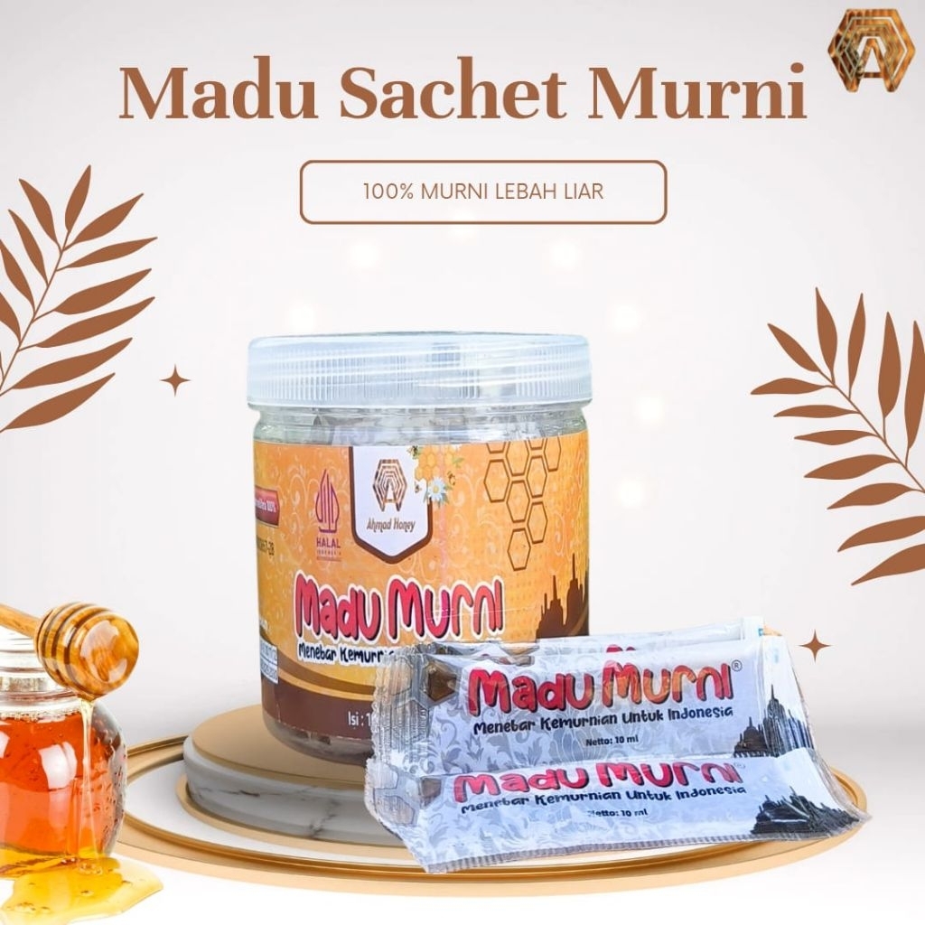 

madu sachet murni alami 10ml ahmadhoney