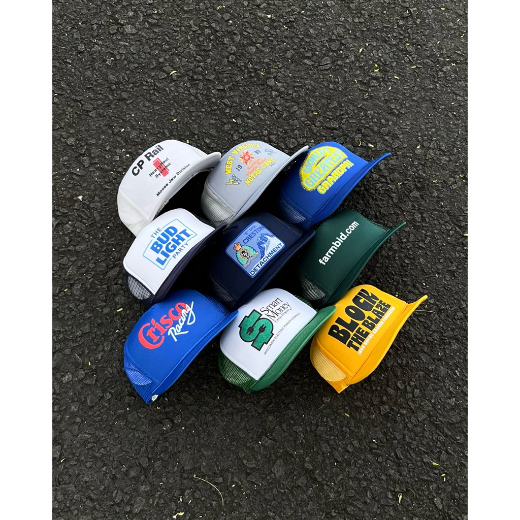 VINTAGE TRUCKER, VINTAGE ROPE HAT, TOPI TALI KAPAL, TOPI JARING, VINTAGE HAT SECOND