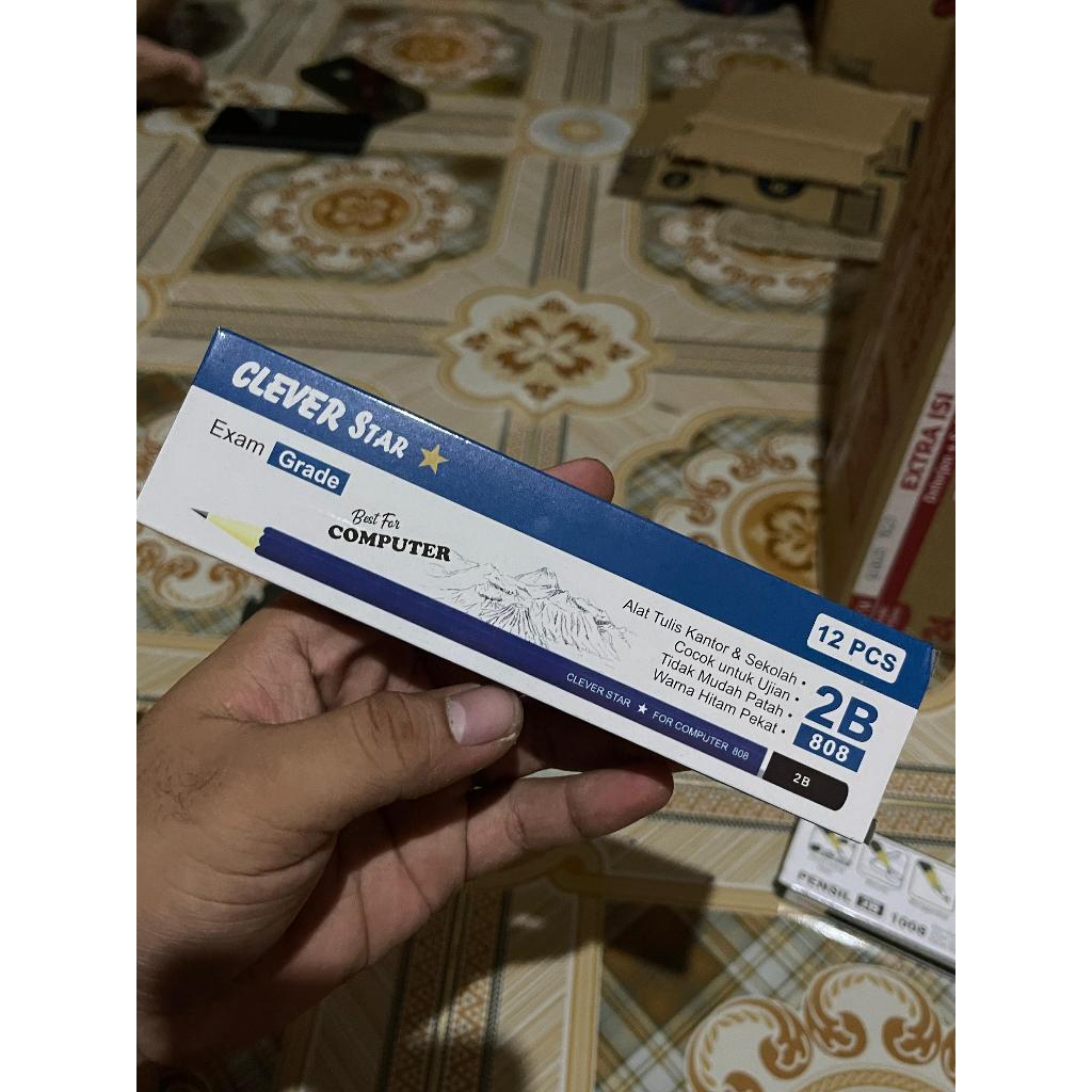 

Pensil Ujian Terbaru Clever 808 (1pack isi 12pcs)