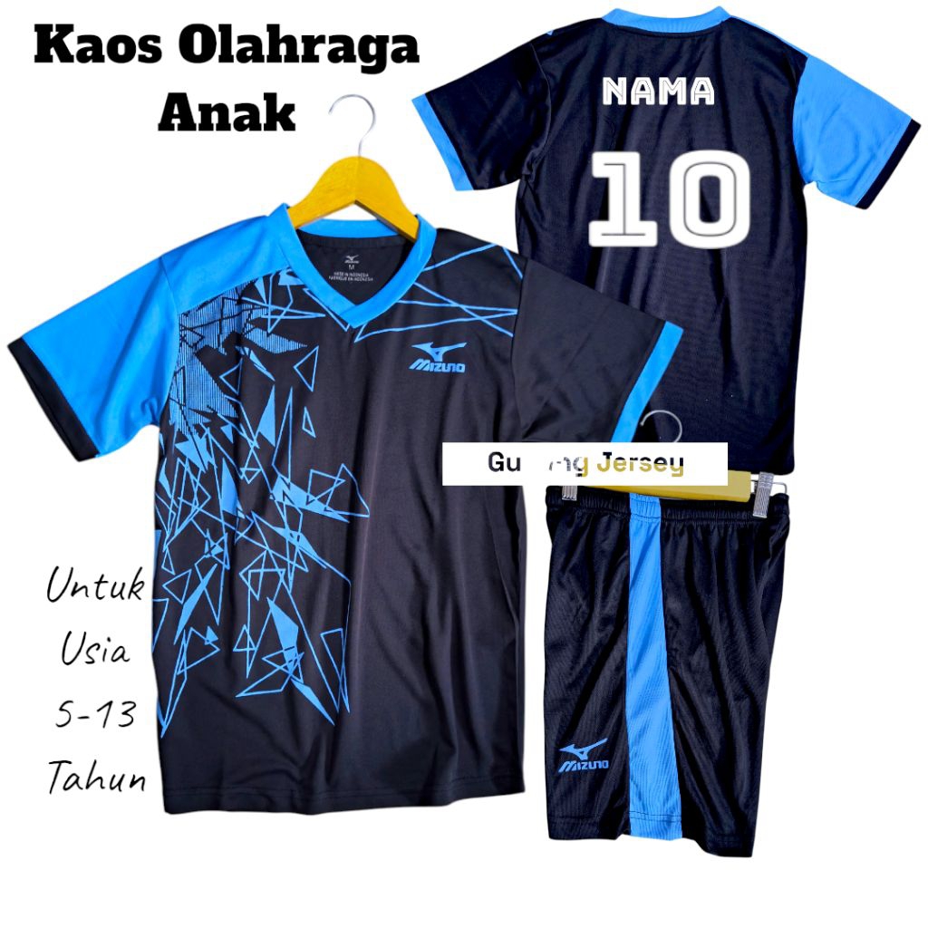 Baju Futsal Sablon Nama Dan Nomor Baju Futsal Anak Anak Usia 5-13 TAHUN