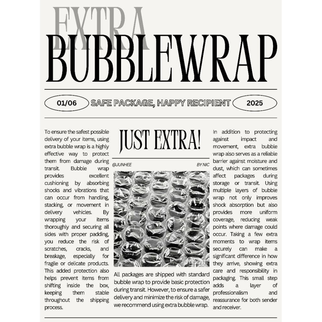 

EXTRA Bubble Wrap